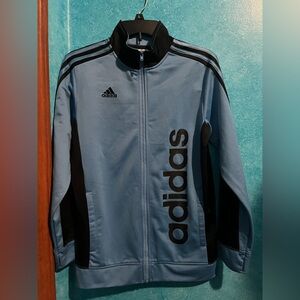 Adidas Kids Blue Jacket Size Large 14/16 Brand New
